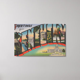KentuckyLarge Letter ScenesKentucky Canvas Print