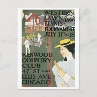 Kenwood Country Club Western Lawn Tennis Tournamen Postcard