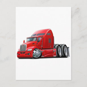 Kenworth 660 Red Truck Postcard