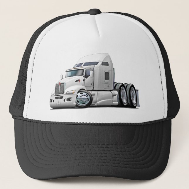 Kenworth 660 White Truck Trucker Hat (Front)