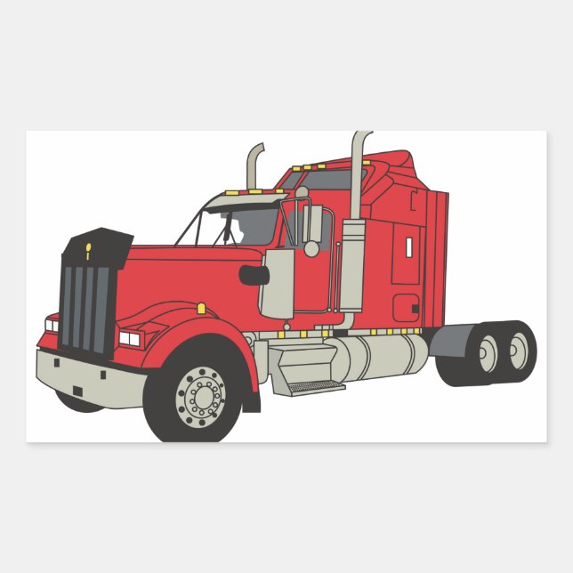 Kenworth Tractor Rectangular Sticker (Front)