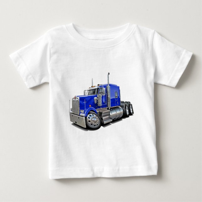 Kenworth w900 Blue Truck Baby T-Shirt (Front)