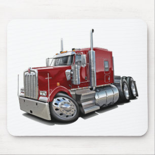 Kenworth w900 Maroon Truck Mouse Pad
