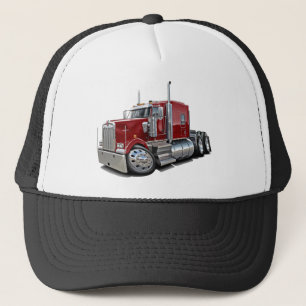 Kenworth w900 Maroon Truck Trucker Hat