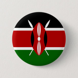 kenya 6 cm round badge