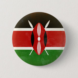 Kenya 6 Cm Round Badge