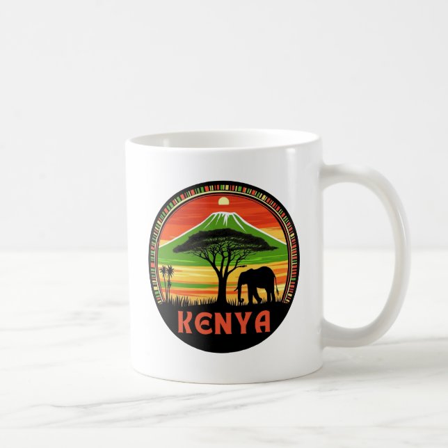 Kenya Africa Coffee Mug (Right)