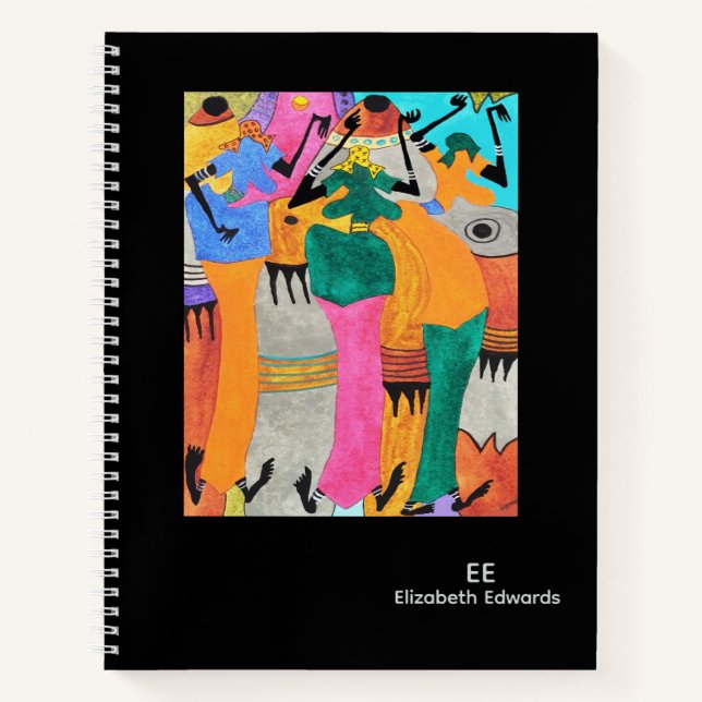 Kenya, African Art Joy Dance Notebook (Front)