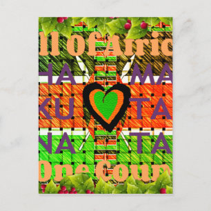 Kenya: All of Africa in One Country - Woven Flag  Postcard