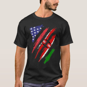 Kenya American Grown Flag USA Patriot Heritage Mon T-Shirt