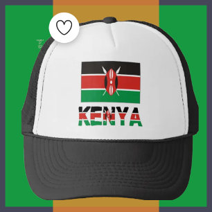 Kenya and Kenyan Flag Trucker Hat