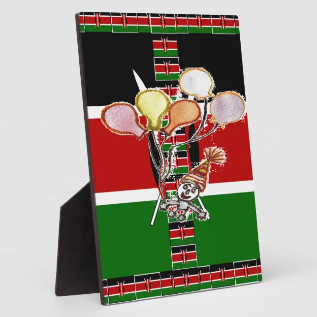 Kenya Birthday Plaque (Side)