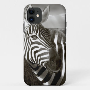 Kenya. Black & white of zebra and plain. Case-Mate iPhone Case