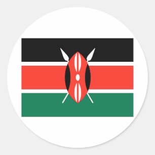 Kenya Classic Round Sticker