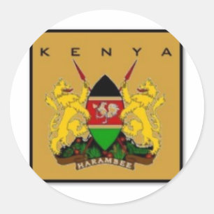 KENYA CLASSIC ROUND STICKER