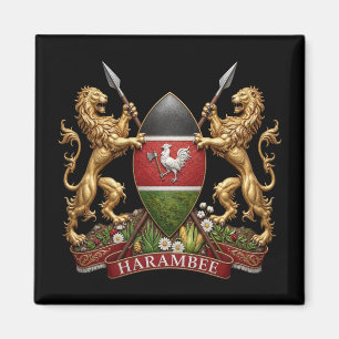Kenya Coat arms symbol emblem country flag lion Magnet