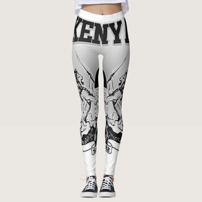 Kenya Coat of Arms Leggings (Front)