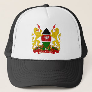 kenya emblem trucker hat