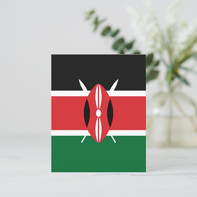 Kenya flag (Standing Front)