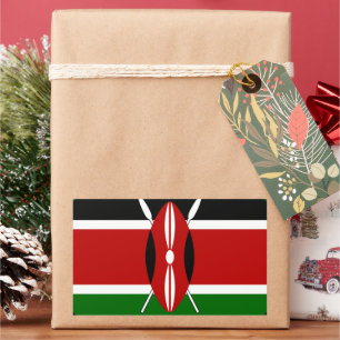 Kenya Flag Art – Patriotic & Modern Design Rectangular Sticker