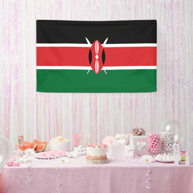 Kenya flag banner (Party)