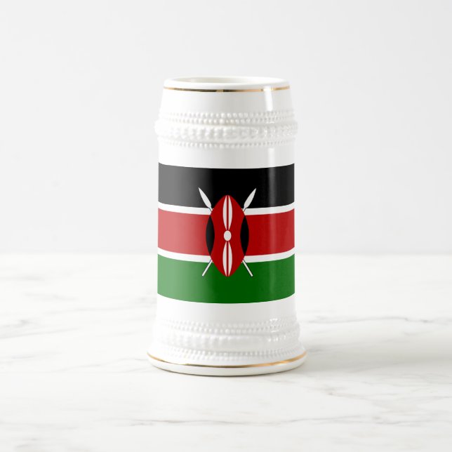 Kenya Flag Beer Stein (Center)