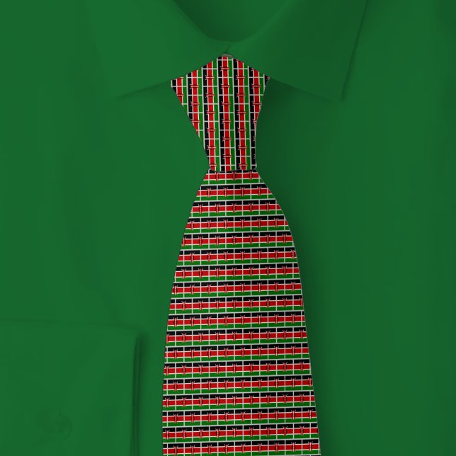 Kenya Flag Brick Pattern Tie (Creator Uploaded)