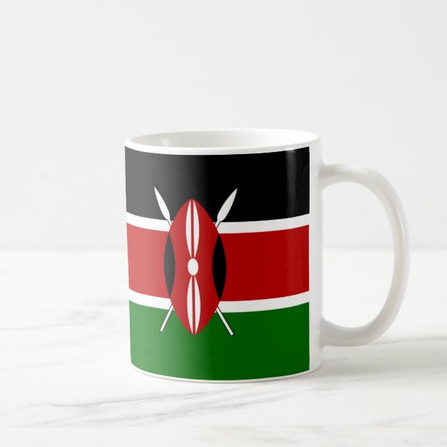 Kenya Flag Ceramic Mug (Right)