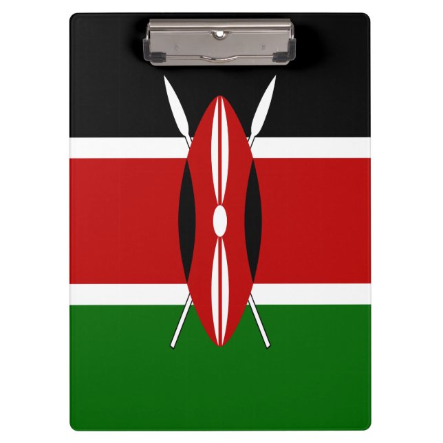 Kenya Flag Clipboard (Front)