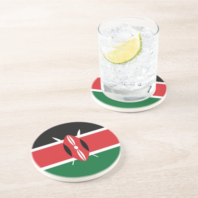 Kenya flag coaster (Side)