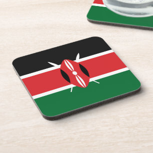 Kenya flag coaster
