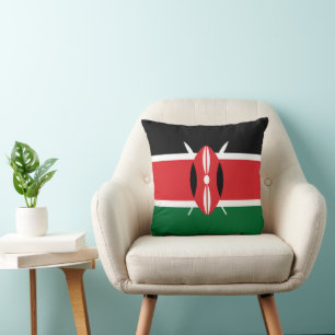 Kenya flag cushion