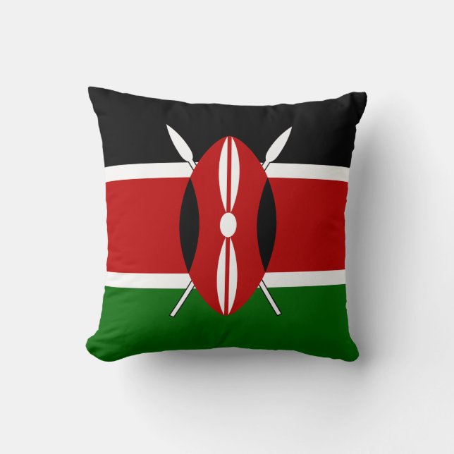 Kenya Flag Cushion (Front)