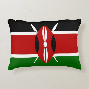 Kenya Flag Decorative Cushion