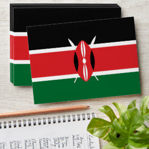 Kenya flag envelope