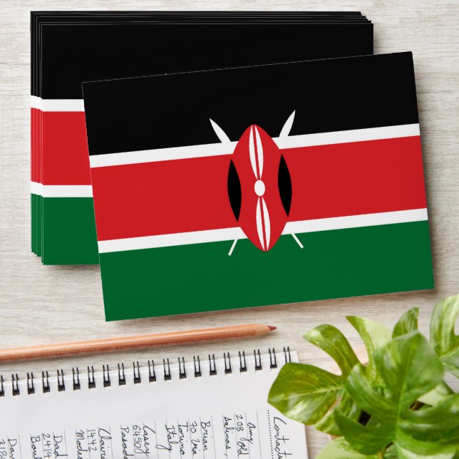 Kenya flag envelope (Stacked)