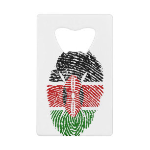 Kenya Flag Fingerprint Country Pride Identity