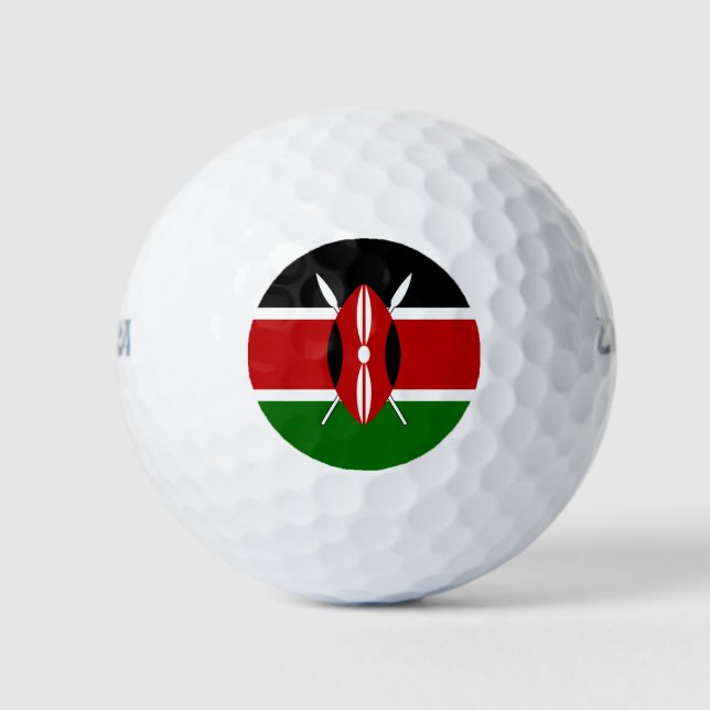 Kenya Flag Golf Balls (Front)