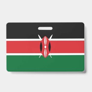 Kenya flag ID badge