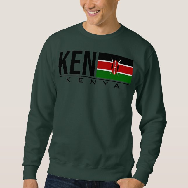 KENYA FLAG KENYAN ATHLETICS SPORTS GAMES JERSEY SWEATSHIRT (Front)
