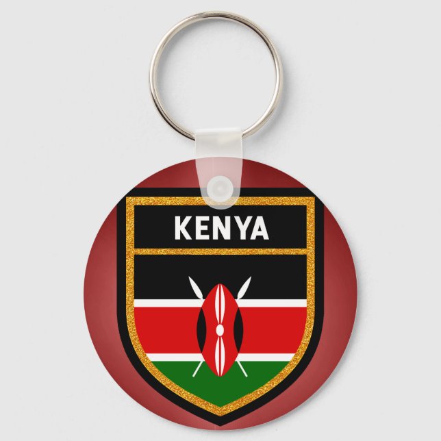 Kenya Flag Key Ring (Front)