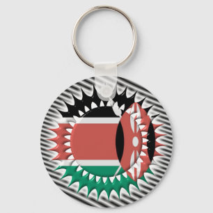 Kenya Flag Keychain