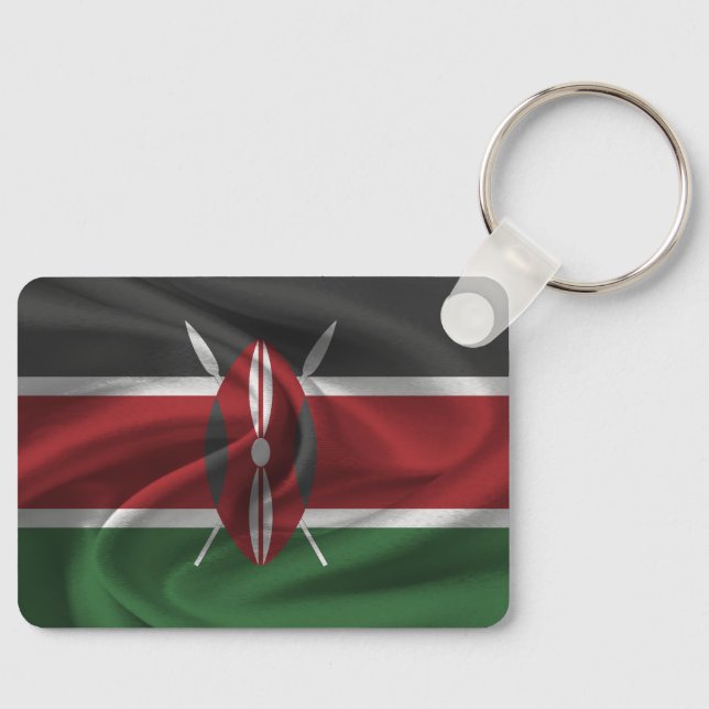 Kenya Flag Keychain (Front)