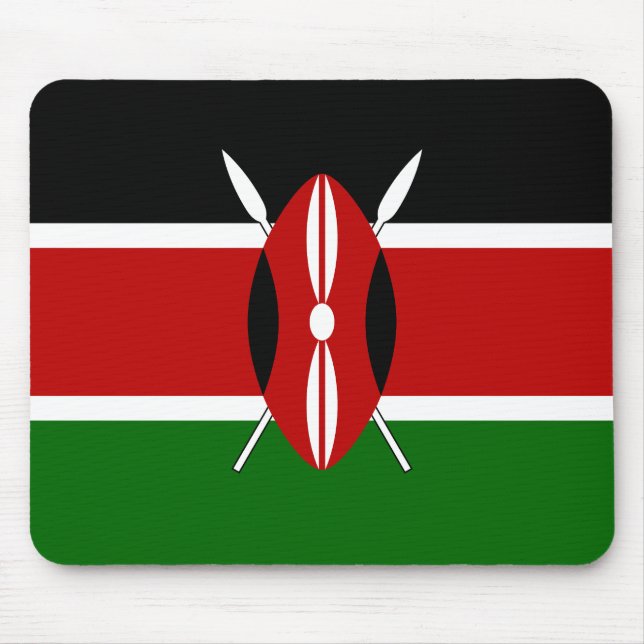 Kenya Flag Mouse Pad (Front)
