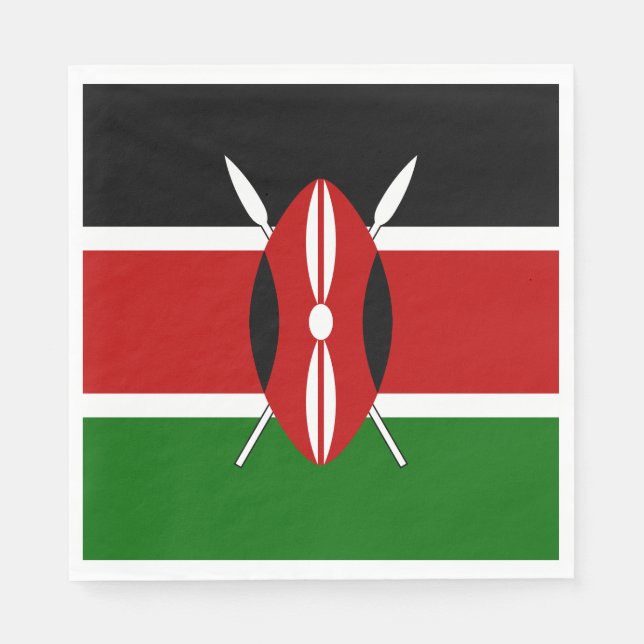 Kenya Flag Napkin (Front)