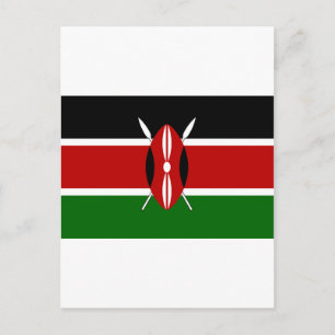 Kenya Flag Postcard
