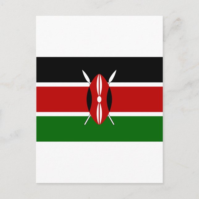 Kenya Flag Postcard (Front)
