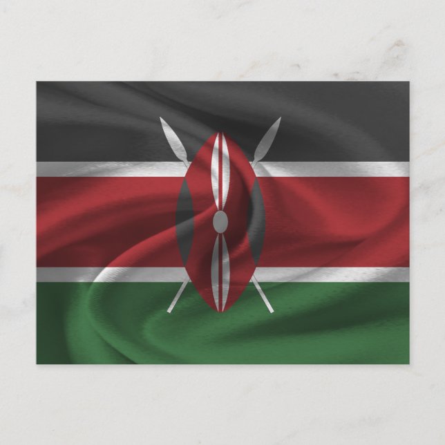 Kenya Flag Postcard (Front)
