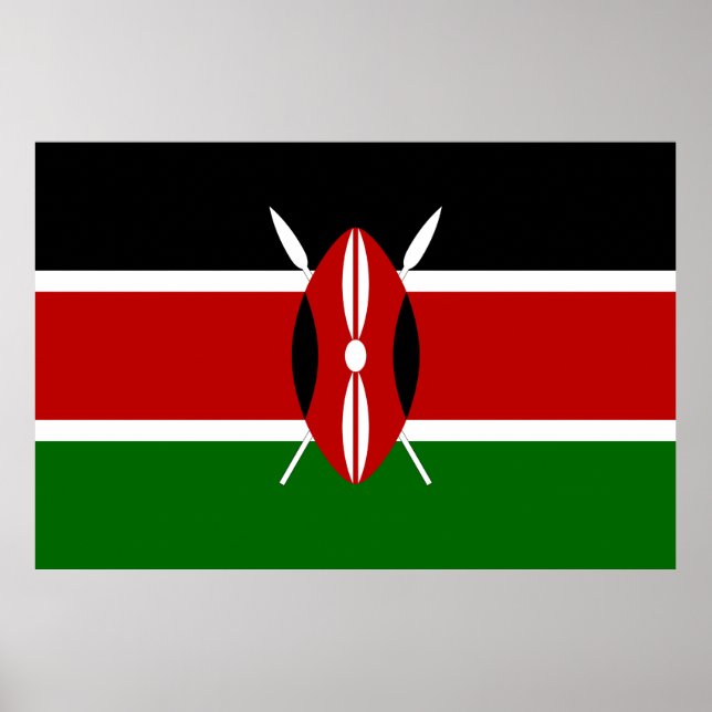 Kenya flag poster (Front)