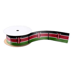 Kenya Flag Satin Ribbon
